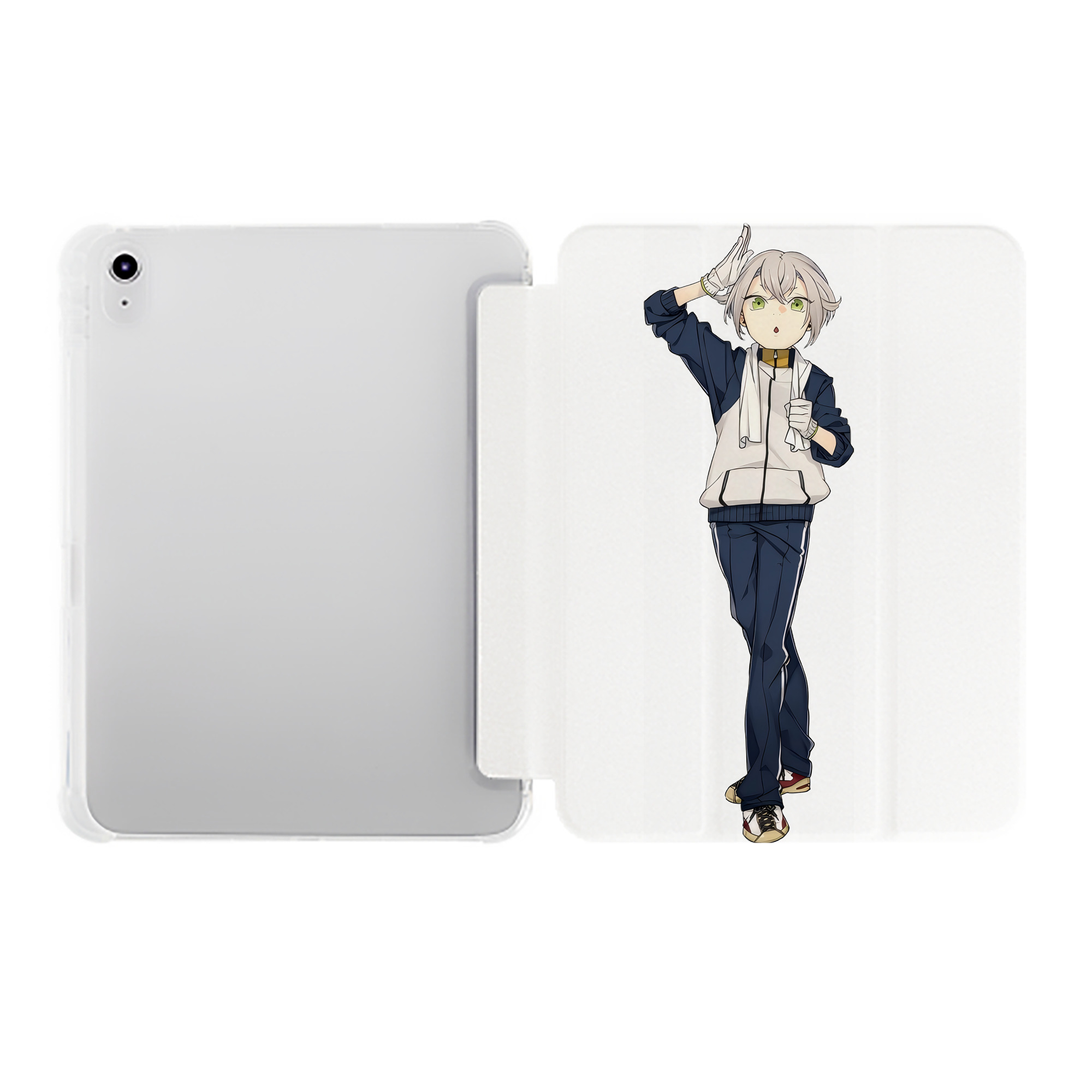 （画像用） 刀剣乱舞 Touken Ranbu IPad ケース ペン収納付き 三つ折りスタンド PUレザー×シリコン 対応機種9.5/10.5/10.9インチ